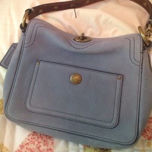 Small Coach bag in buck leather